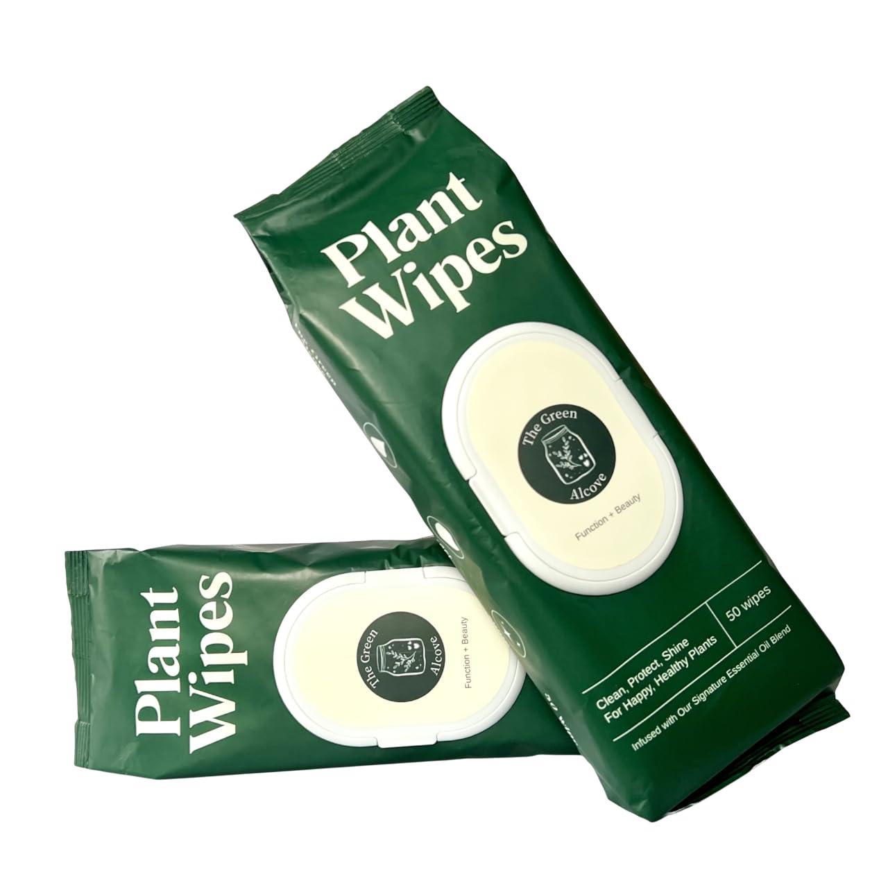 The Green Alcove leaf cleaner bottle front for quick plant cleansing and natural shine.