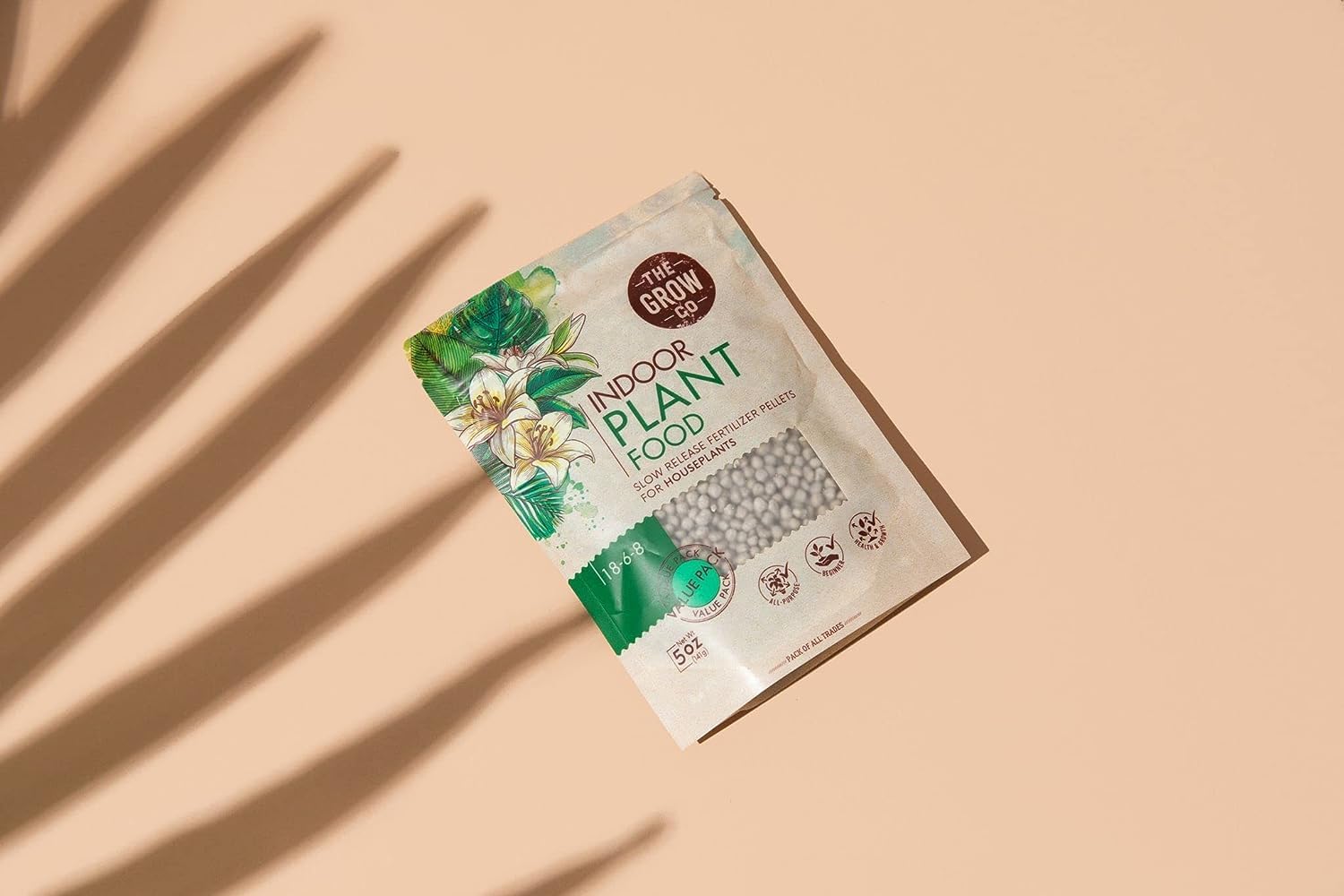 The Grow Co all-purpose fertilizer leaves-healthy promotes vibrant, resilient houseplants.