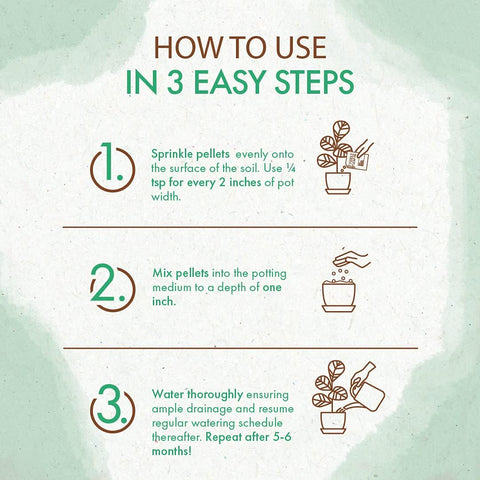 The Grow Co easy-feeding plant pellets simplify care with slow release during watering