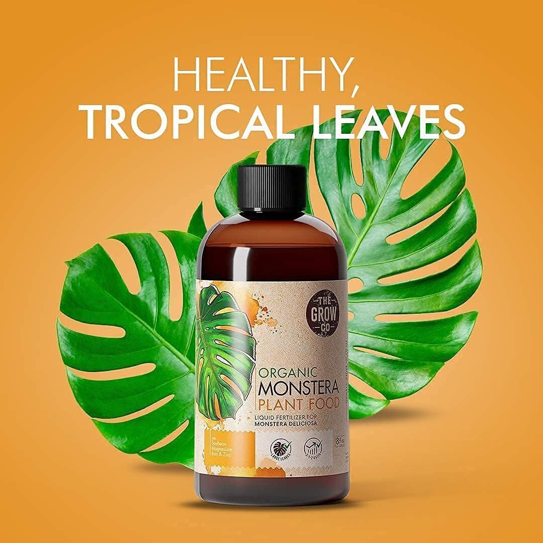 The Grow Co Monstera Plant Food supports growth in variegated monsteras.