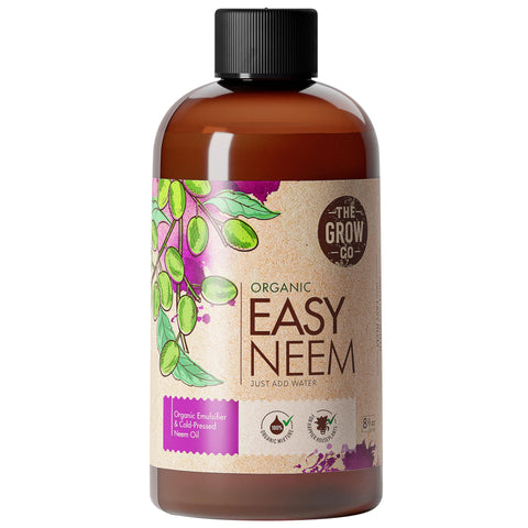The Grow Co neem oil bottle pour for easy plant spraying