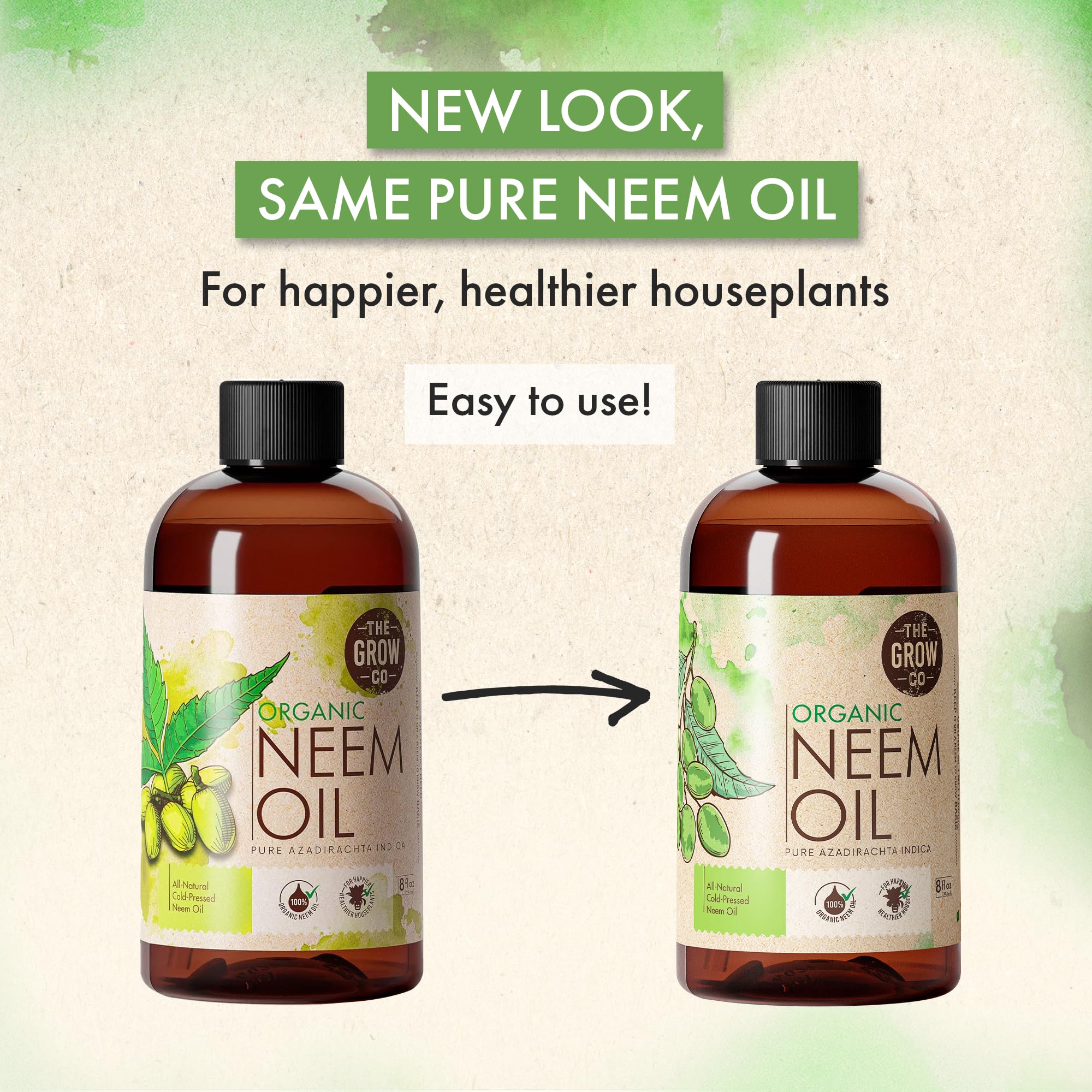 The Grow Co neem oil spray application demonstrates easy dilution for garden protection