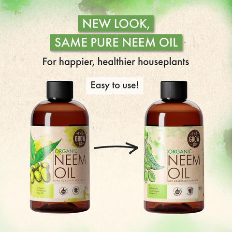The Grow Co neem oil spray application demonstrates easy dilution for garden protection