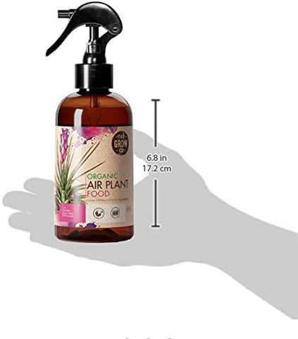 The Grow Co Organic air plant food spray mist delivering gentle weekly feed.
