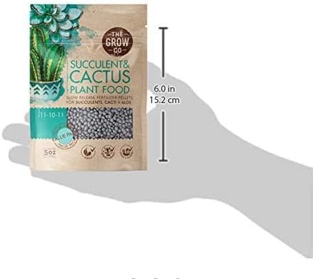 the grow co succulents cactus plant food granular application provides long lasting nourishment
