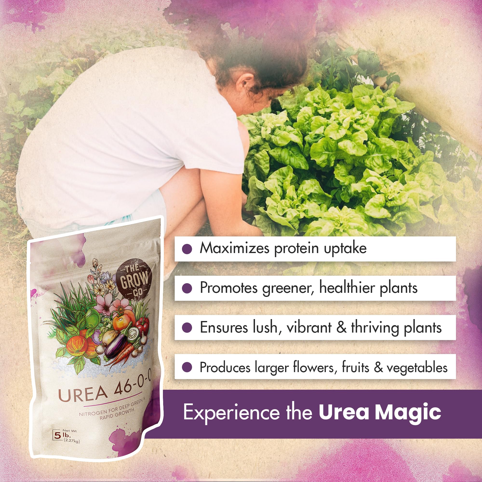 Flowers with bigger blooms supported by The Grow Co 46-0-0 fertilizer.