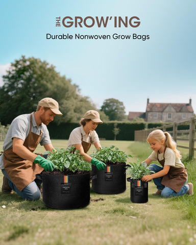 The Growing 1 gallon bag airflow design supports better drainage and root care