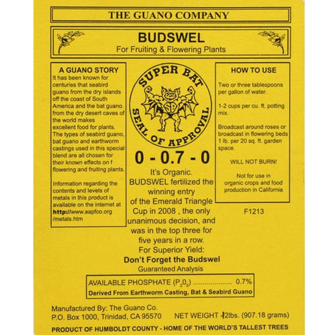 Hydrofarm GUBS128C nutrient packet ready for strong garden blooms.