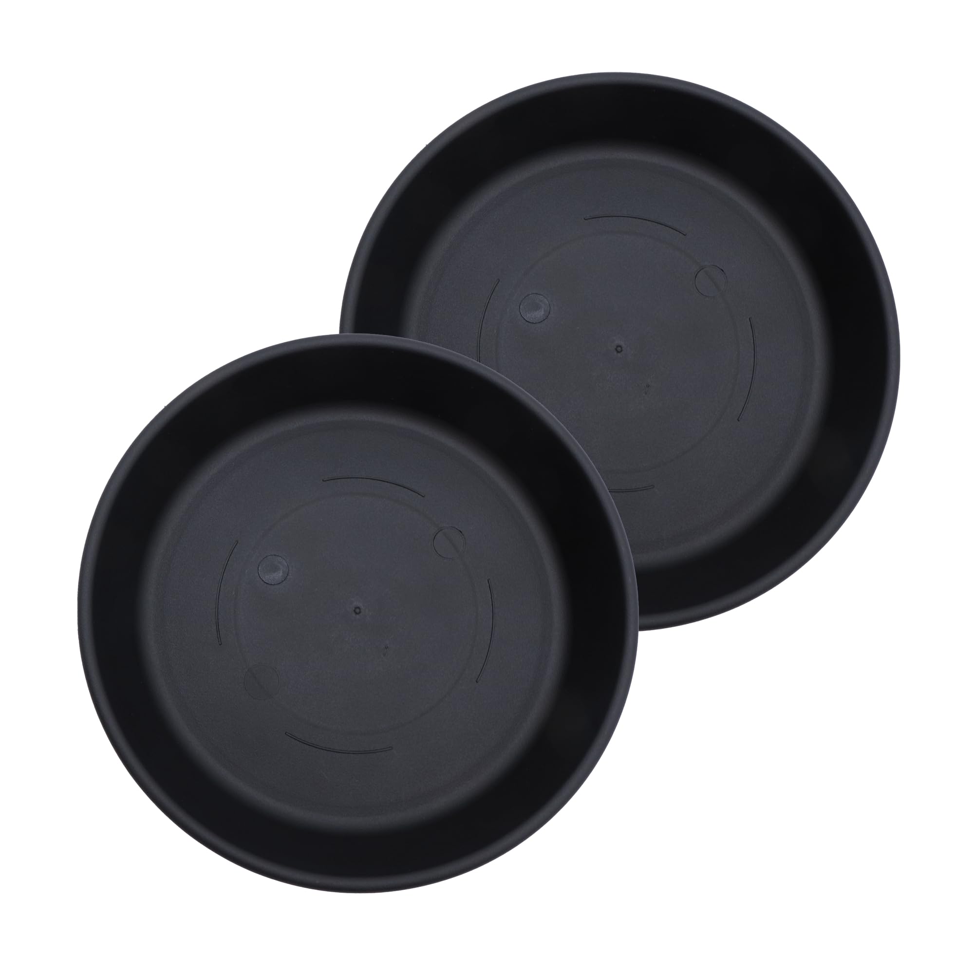 The HC Companies 16-inch round plant saucer supports pots while remaining lightweight for easy placement.