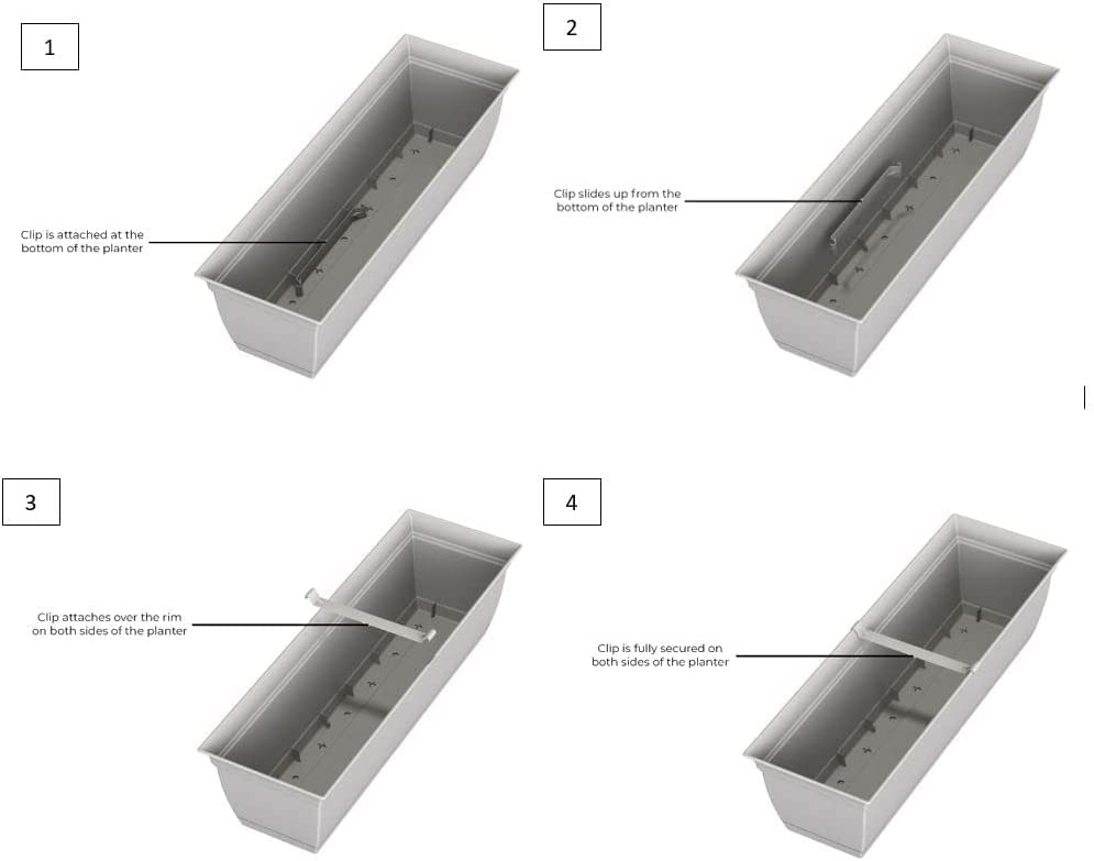 The HC Companies Eclipse window box durable and lightweight for easy repositioning.