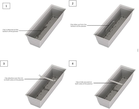 The HC Companies Eclipse window box durable and lightweight for easy repositioning.