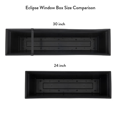 The HC Companies Eclipse window box removable saucer enables quick cleaning.