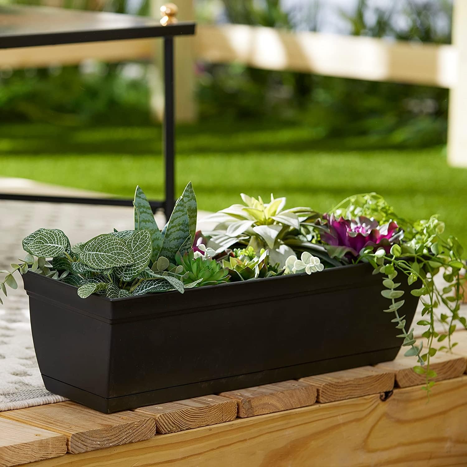The HC Companies Eclipse window box top view highlights a compact, space-saving design.