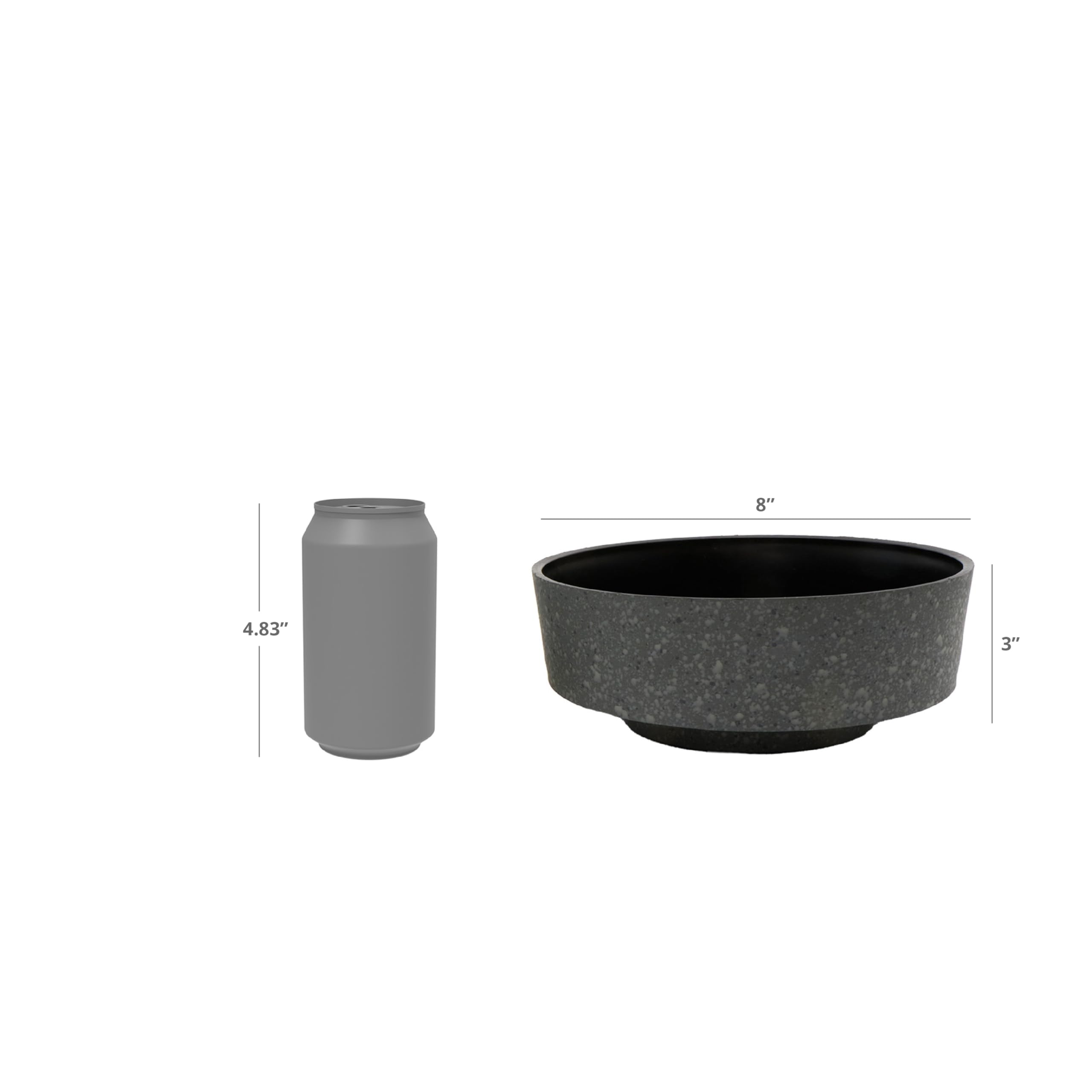 The HC Companies Capri Bowl for indoor and outdoor use fits any setting.
