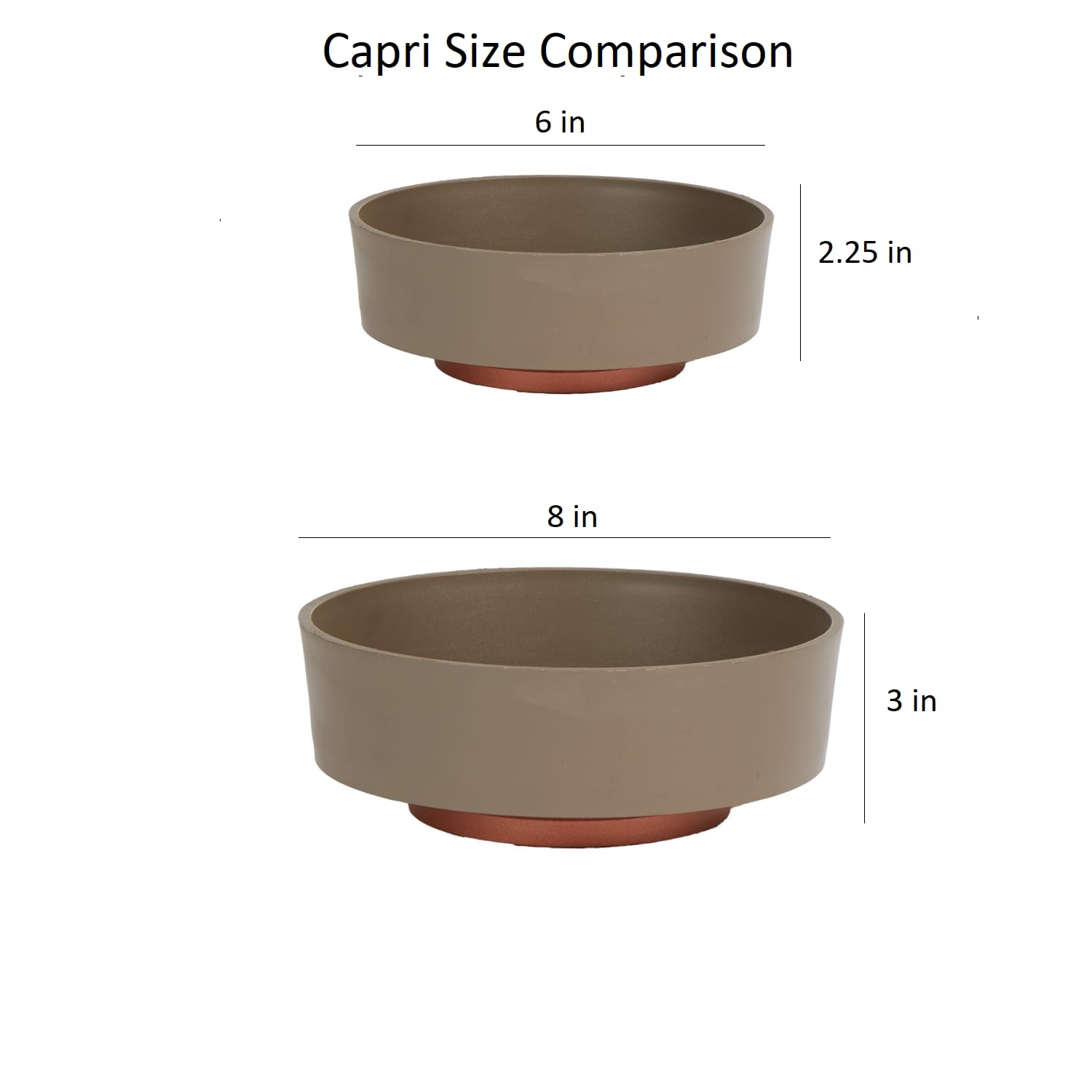 The HC Companies Capri Bowl is lightweight and durable plastic for easy rearrangement.