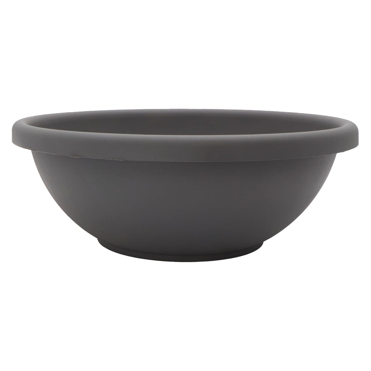 The HC Companies shallow planter 20-inch warm gray overview, versatile for indoor and outdoor displays.