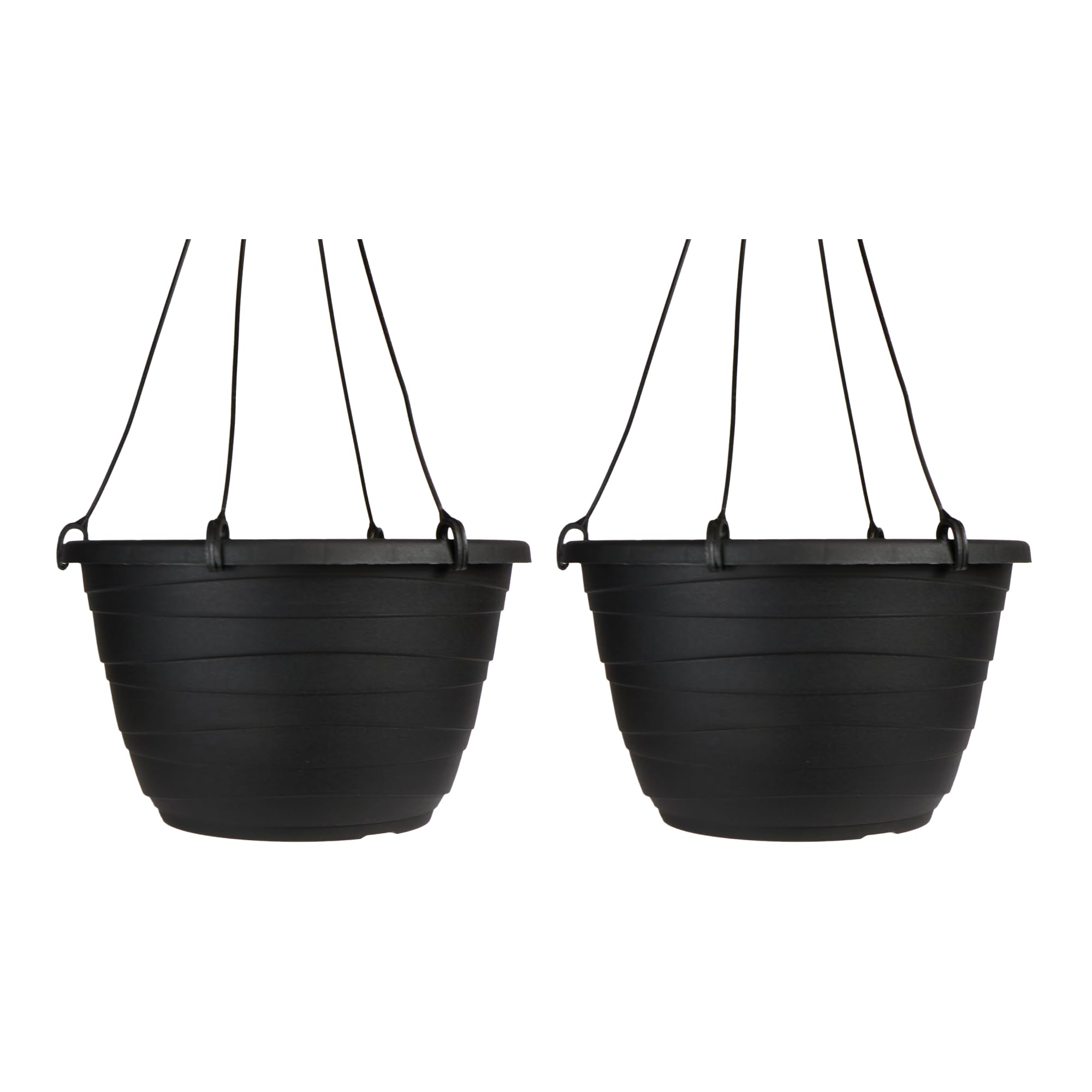 The HC Companies Wrapt hanging planter with textured wrap for stylish indoor decor