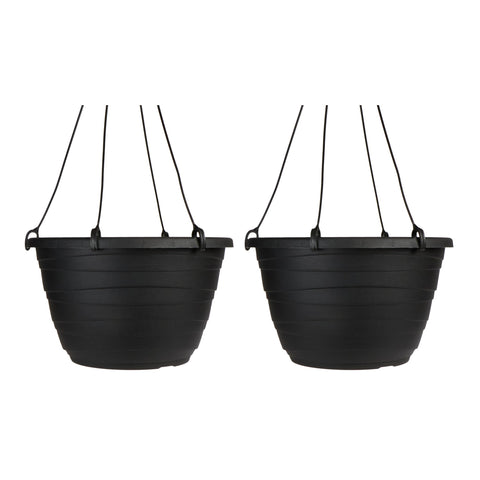 The HC Companies Wrapt hanging planter with textured wrap for stylish indoor decor