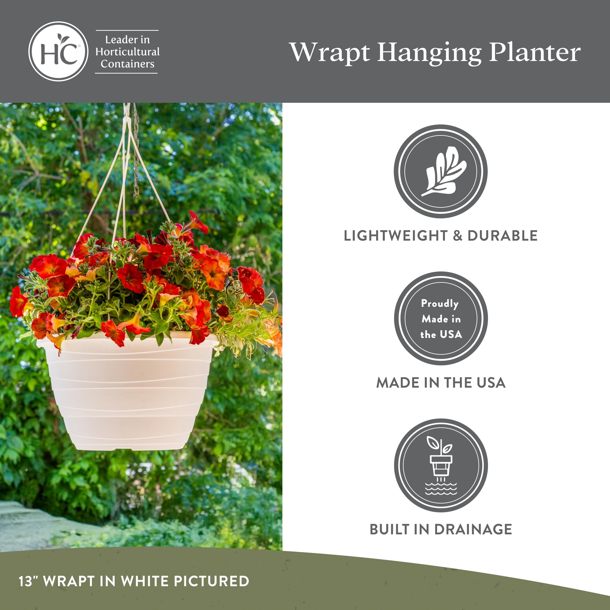 2-pack black Wrapt planters suit modern patios and living spaces