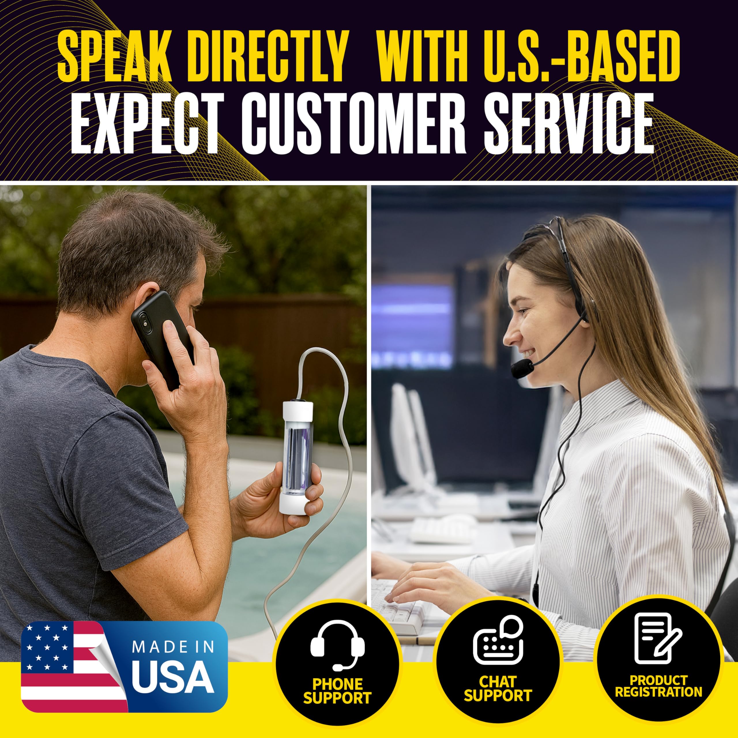 Premium US-made parts from The Hot Tub Wizard emphasize durability and longevity.