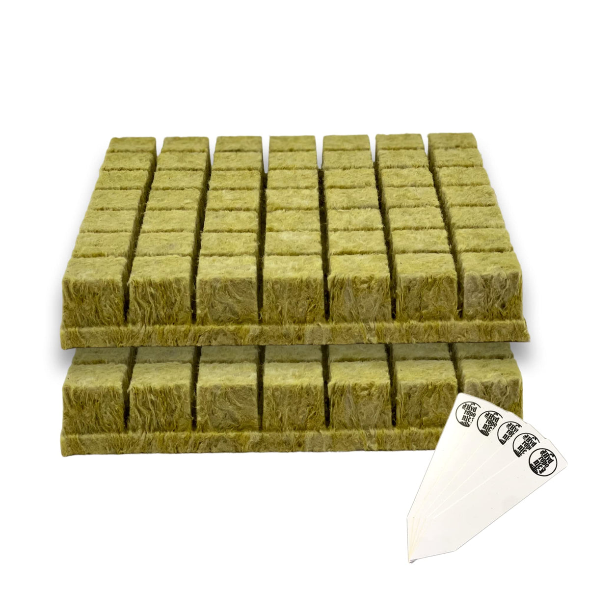 The Hydroponic City rockwool cubes for seed starter promote healthy root growth.