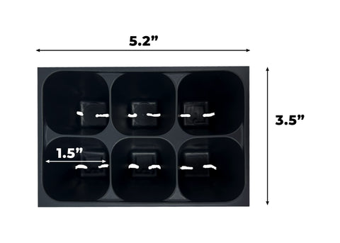 The Hydroponic City Seed Starter Tray highlighting drainage slits for balanced moisture.