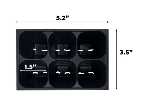 The Hydroponic City 1.5-inch square cell close-up highlighting root-friendly depth.
