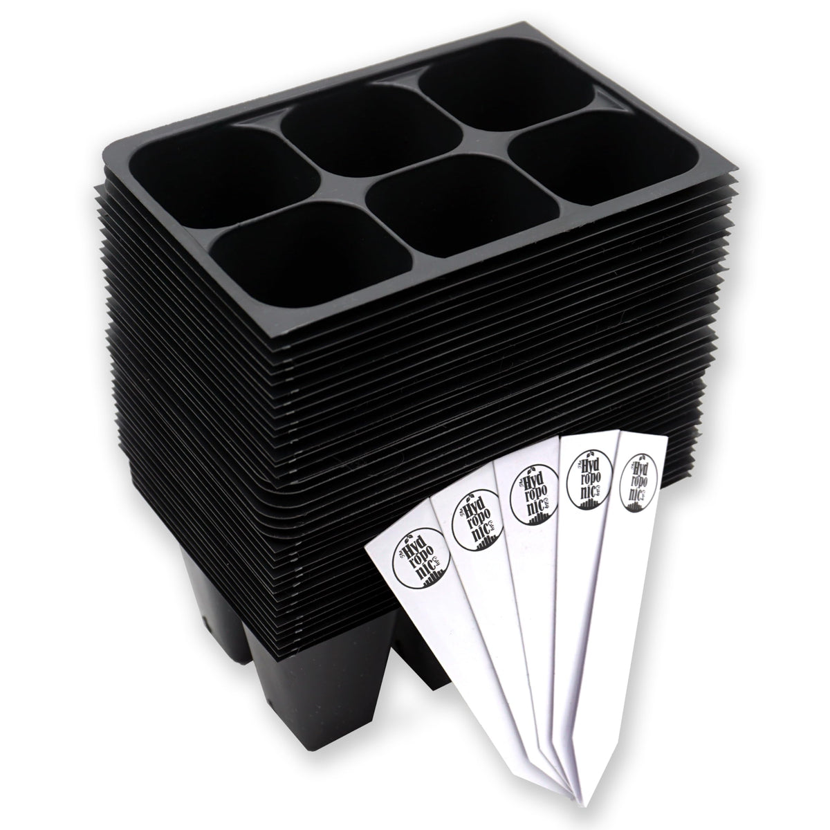 The Hydroponic City seed starter trays 216-cell packaging view shows durable, reusable design for long-term use.