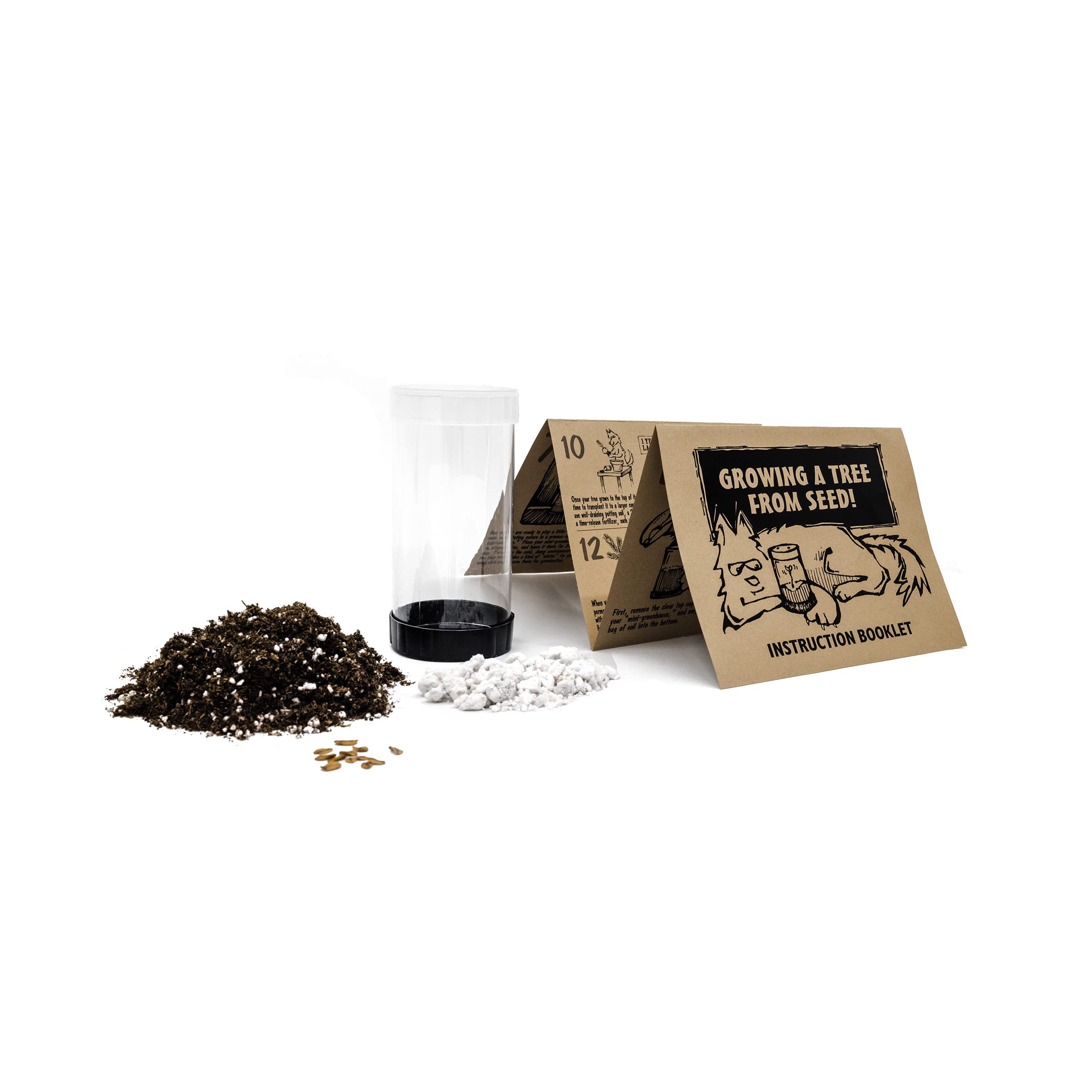 The Jonsteen Company mini greenhouse setup keeps seeds warm and promotes germination.