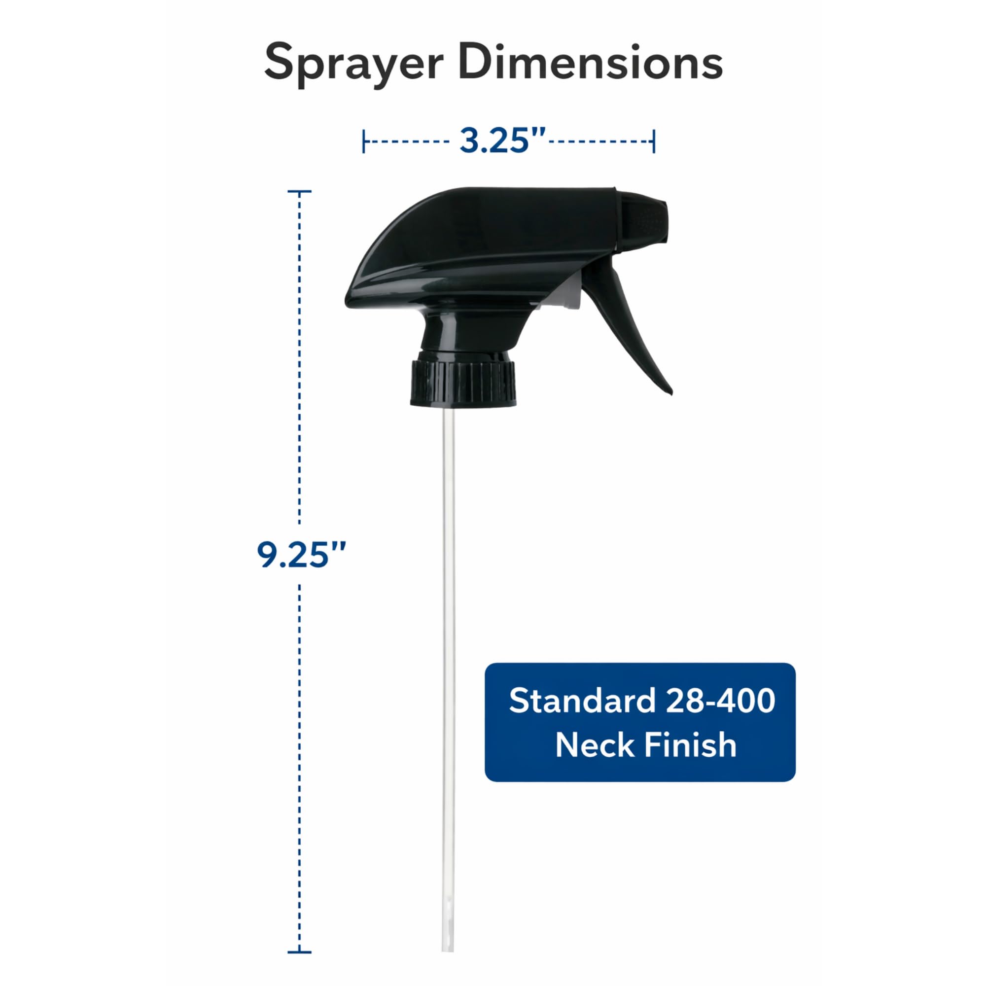 The Kombucha Company 28-400 sprayer adjustable nozzle enables spray, stream, or off
