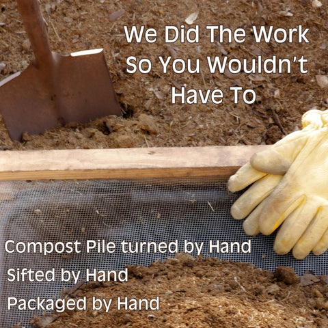 The Living Pasture 1-8-inch-sifted-compost photo blends soil smoothly.