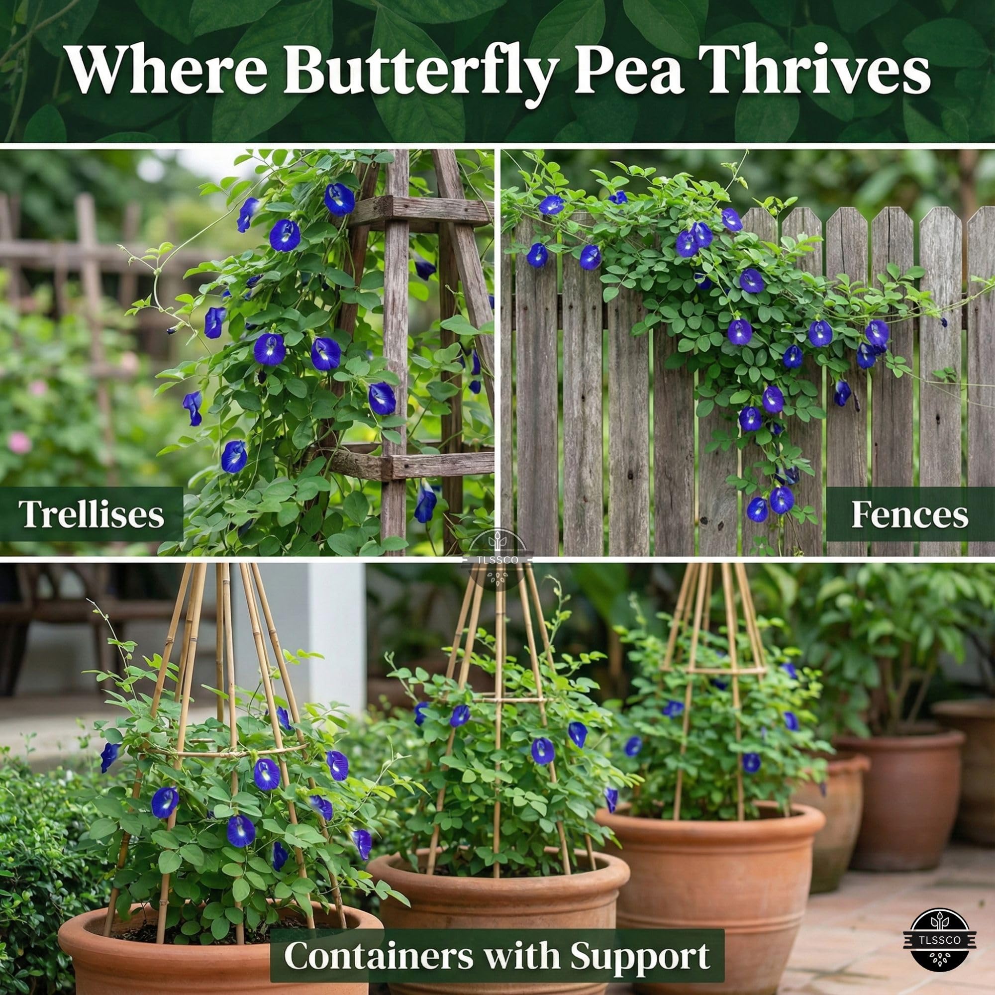 The Lucky Stars butterfly pea tea cups image suggests a calming, aromatic tea ritual.