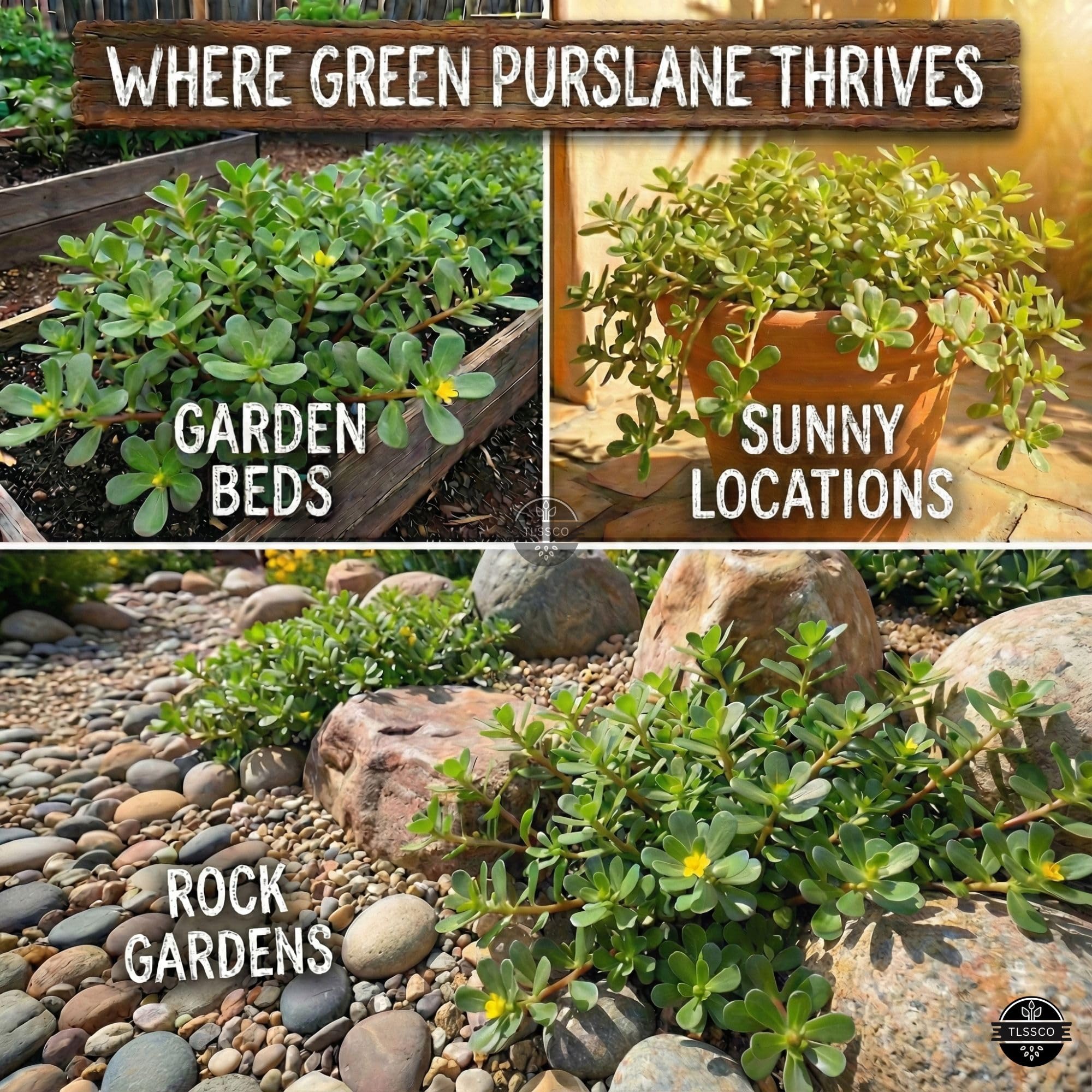 The Lucky Stars green purslane seeds hero shot, ideal for quick home harvests.
