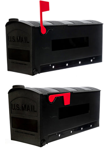 The Mailbox Shop flag installs without tools, saving time.