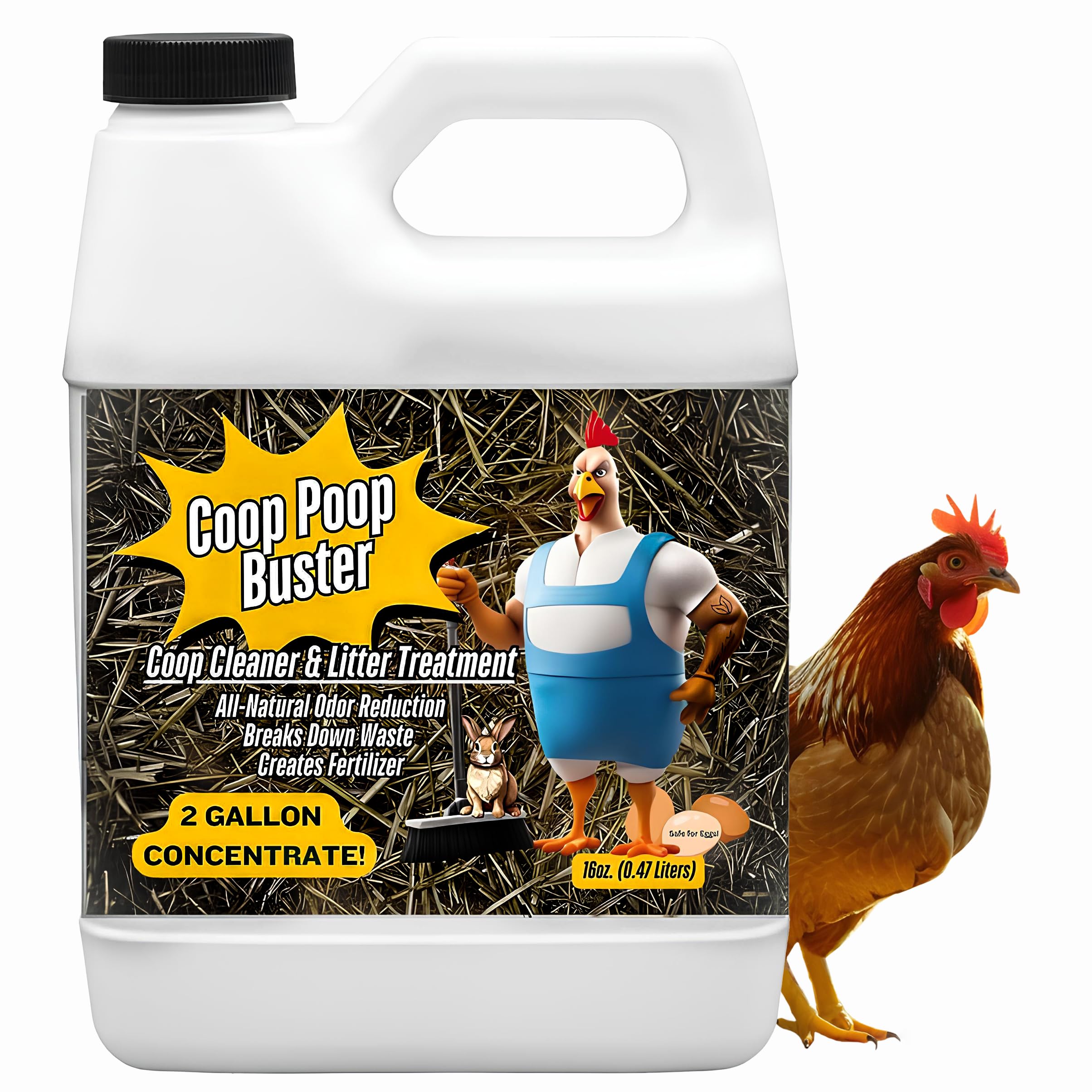 The Nature Company Coop Poop Buster bottle for coop cleaning