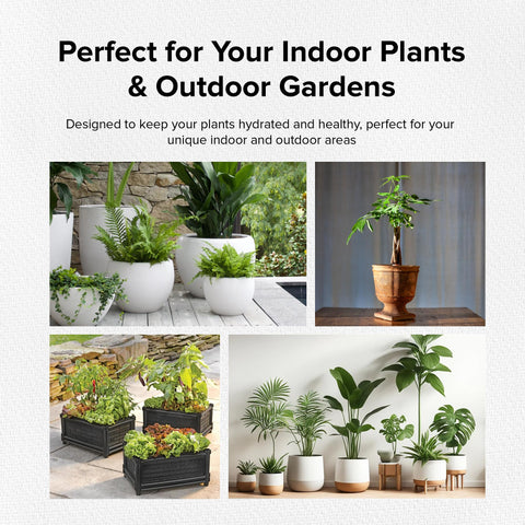 The Olla Company root-zone watering keeps soil evenly moist at plant roots