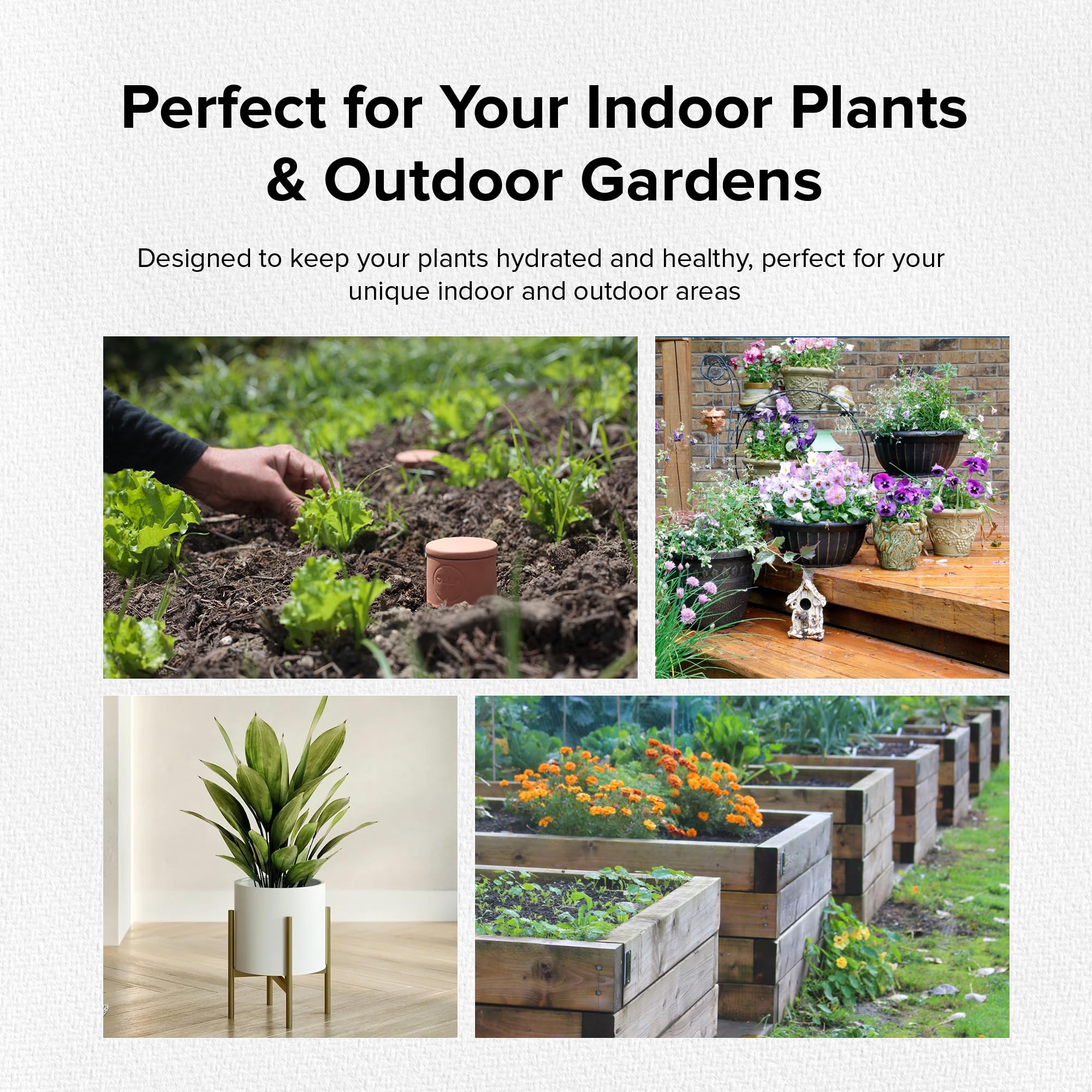 The Olla Company vacation-friendly irrigation keeps pots hydrated while away.