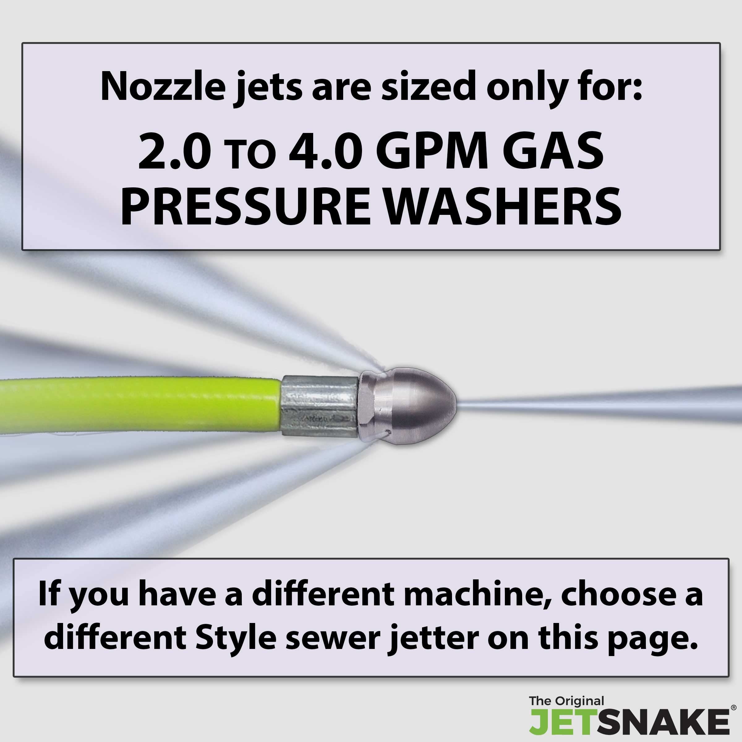 JetSnake back jets in action scrubbing pipe walls and clearing debris