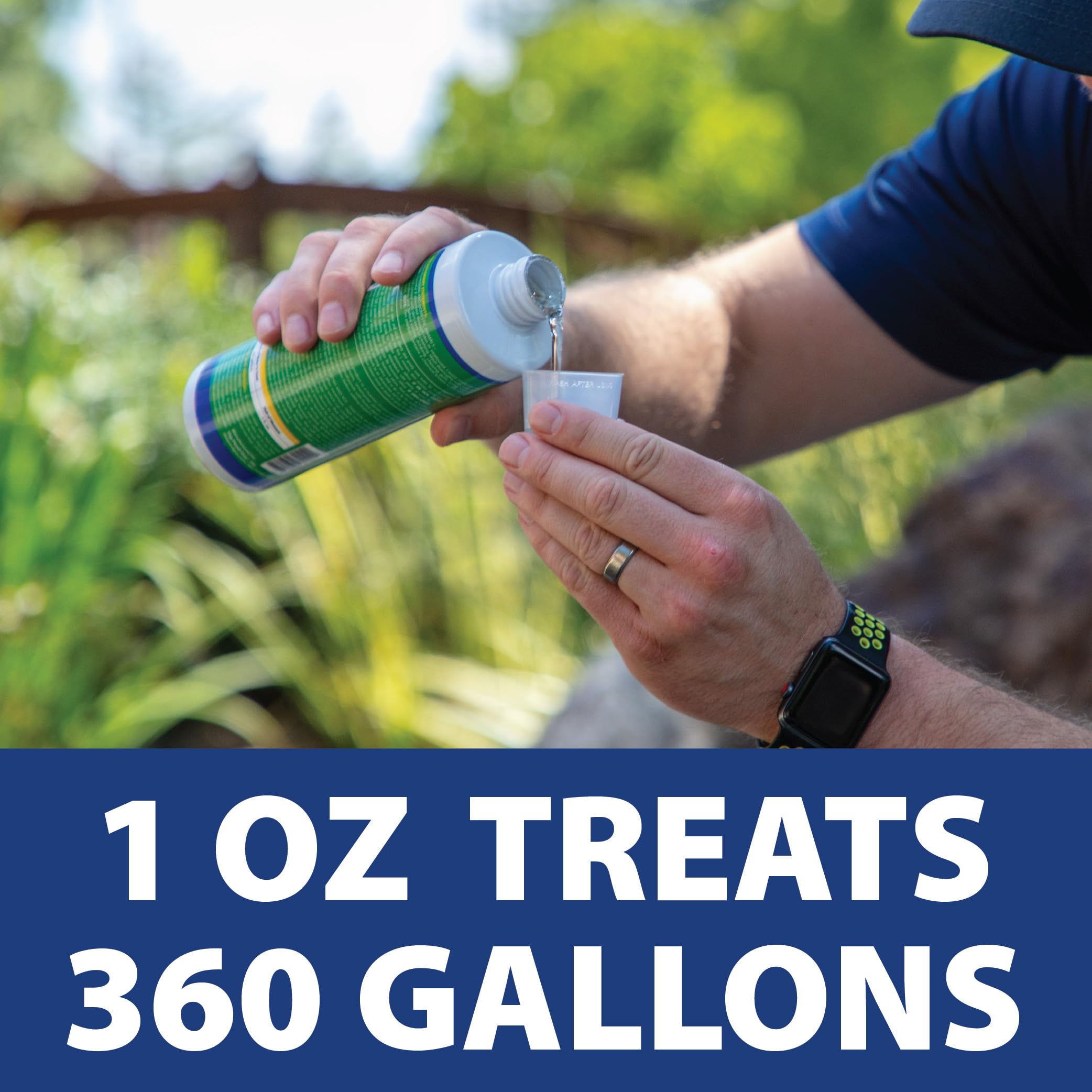 The Pond Guy InstaFix Algae Control bottle front demonstrates fast-acting treatment