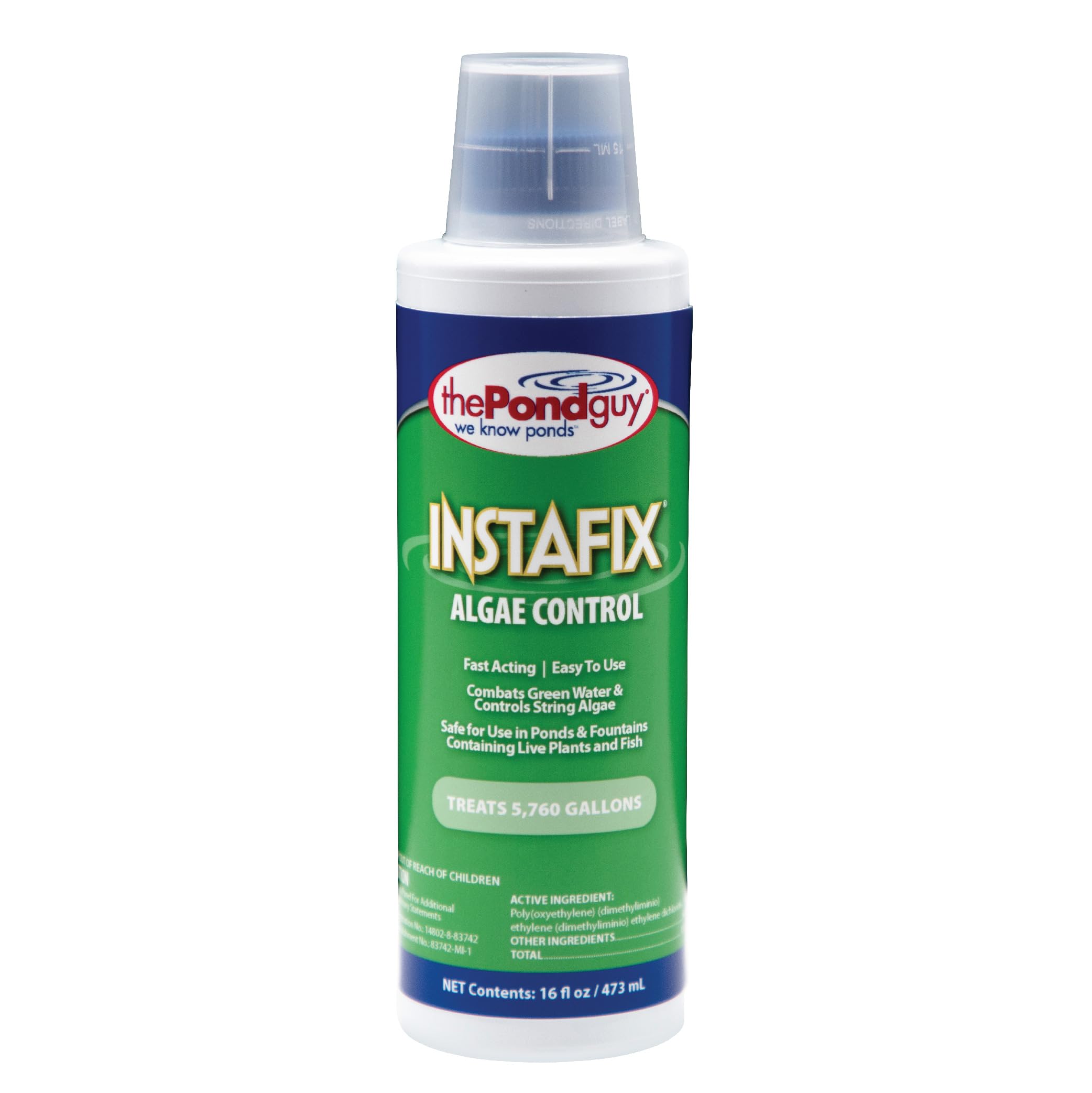 The Pond Guy InstaFix Algae Control pour around pond edge reduces blooms