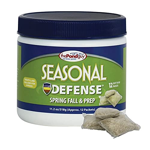 The Pond Guy Seasonal Defense packaging shown, ideal for cold-water pond care.