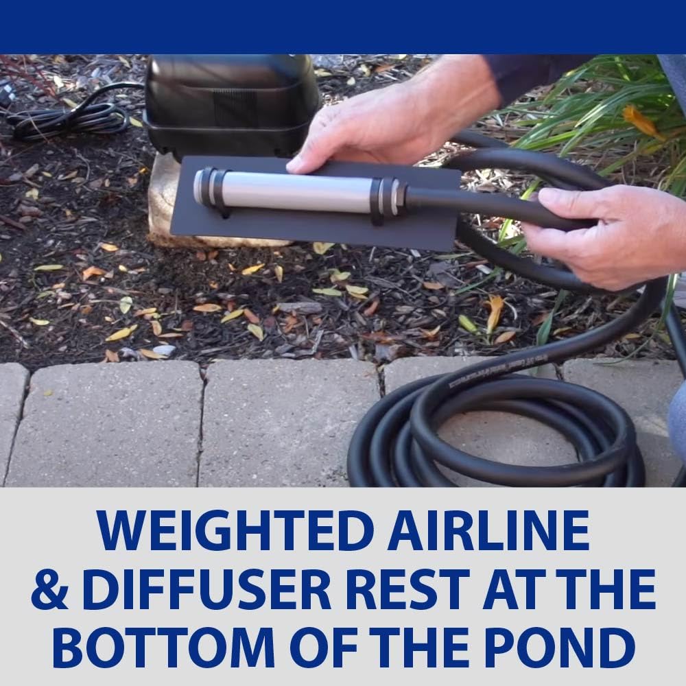 TrueRock Small Boulder cover protects the aerator while allowing airflow