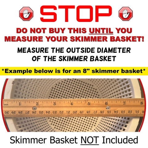 The Skimmie Cyclone adjustable funnel demonstrates customizable suction for varying water levels