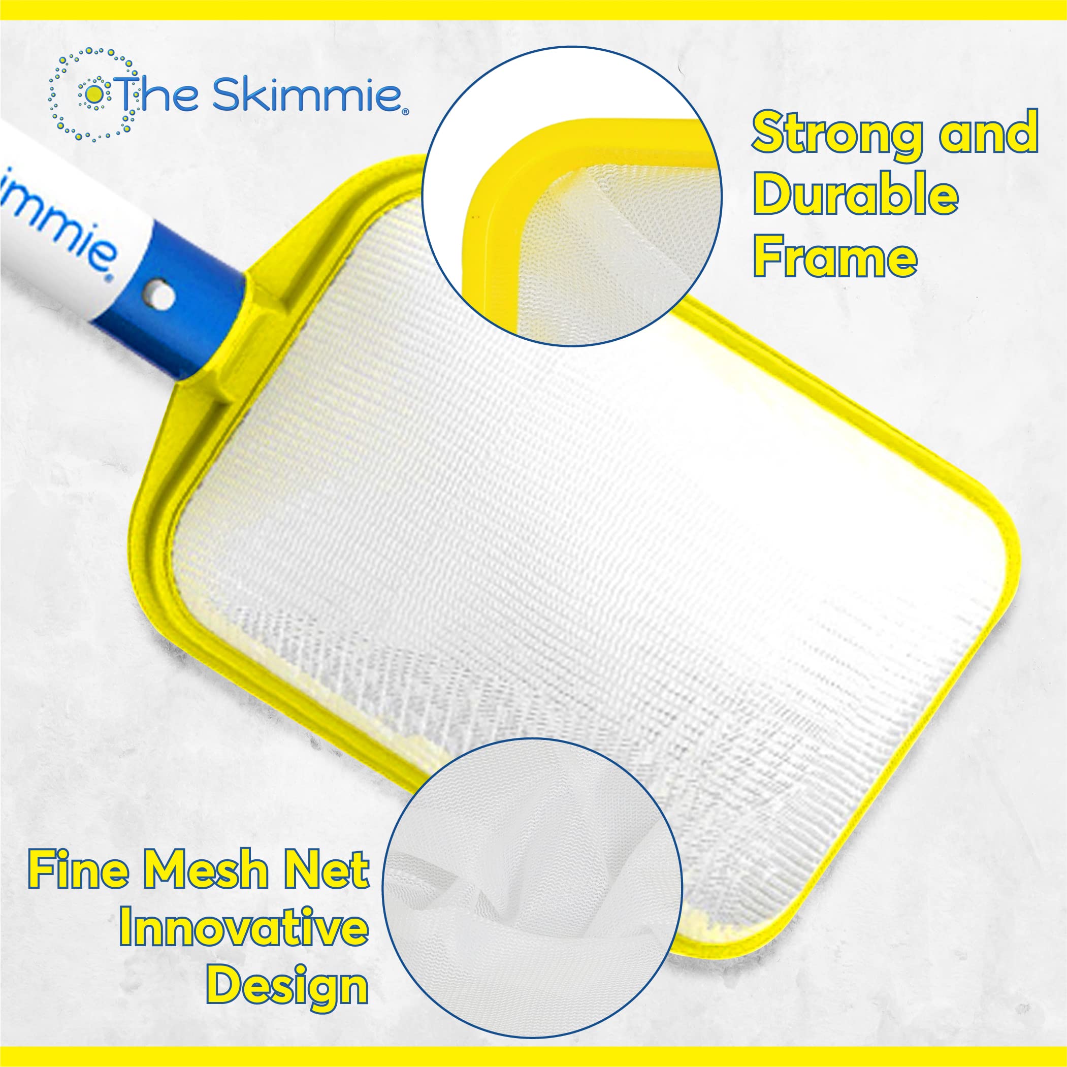 The Skimmie replacement net perfect fit for quick spa debris cleanup.