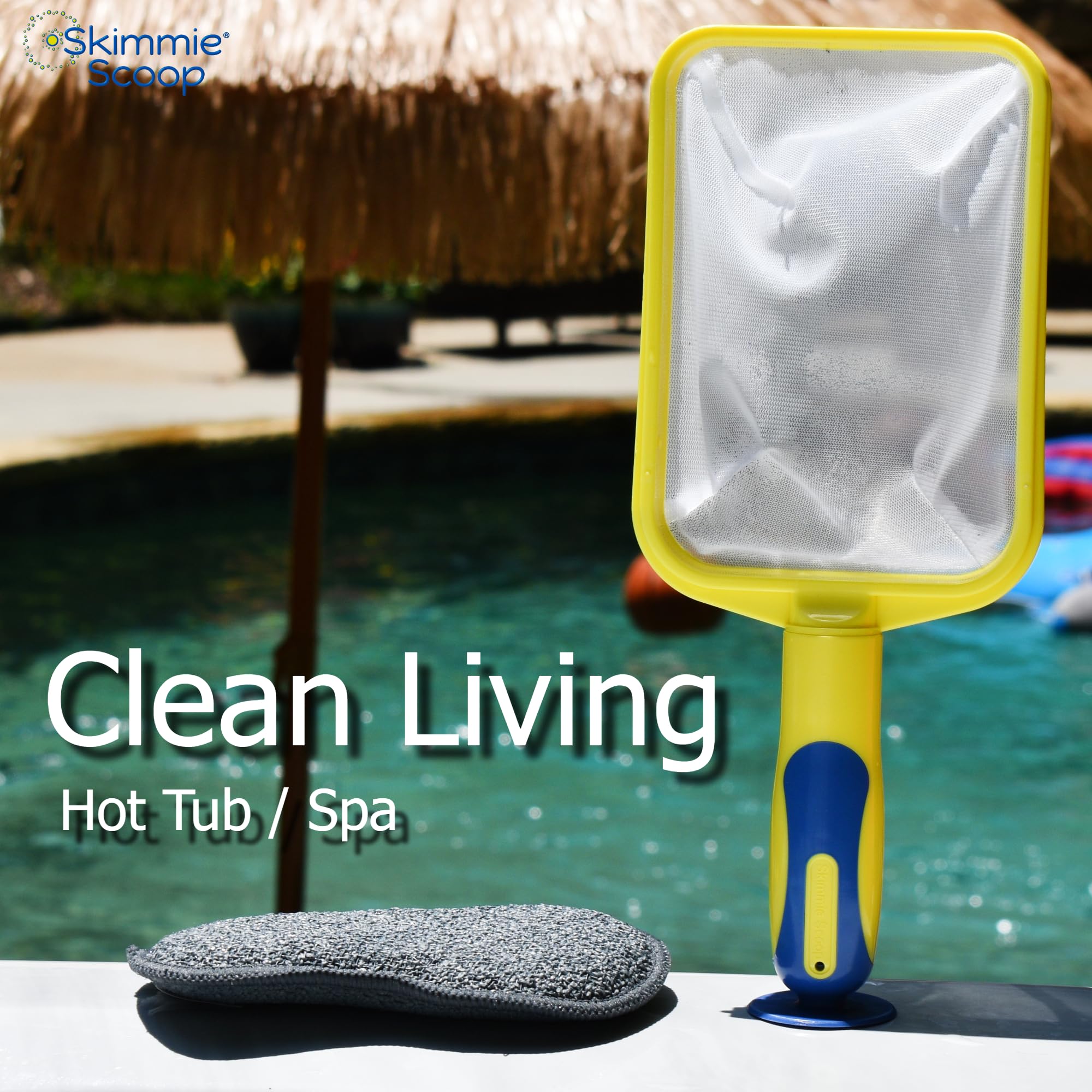 Lightweight handle of The Skimmie Scoop designed to reduce fatigue during use