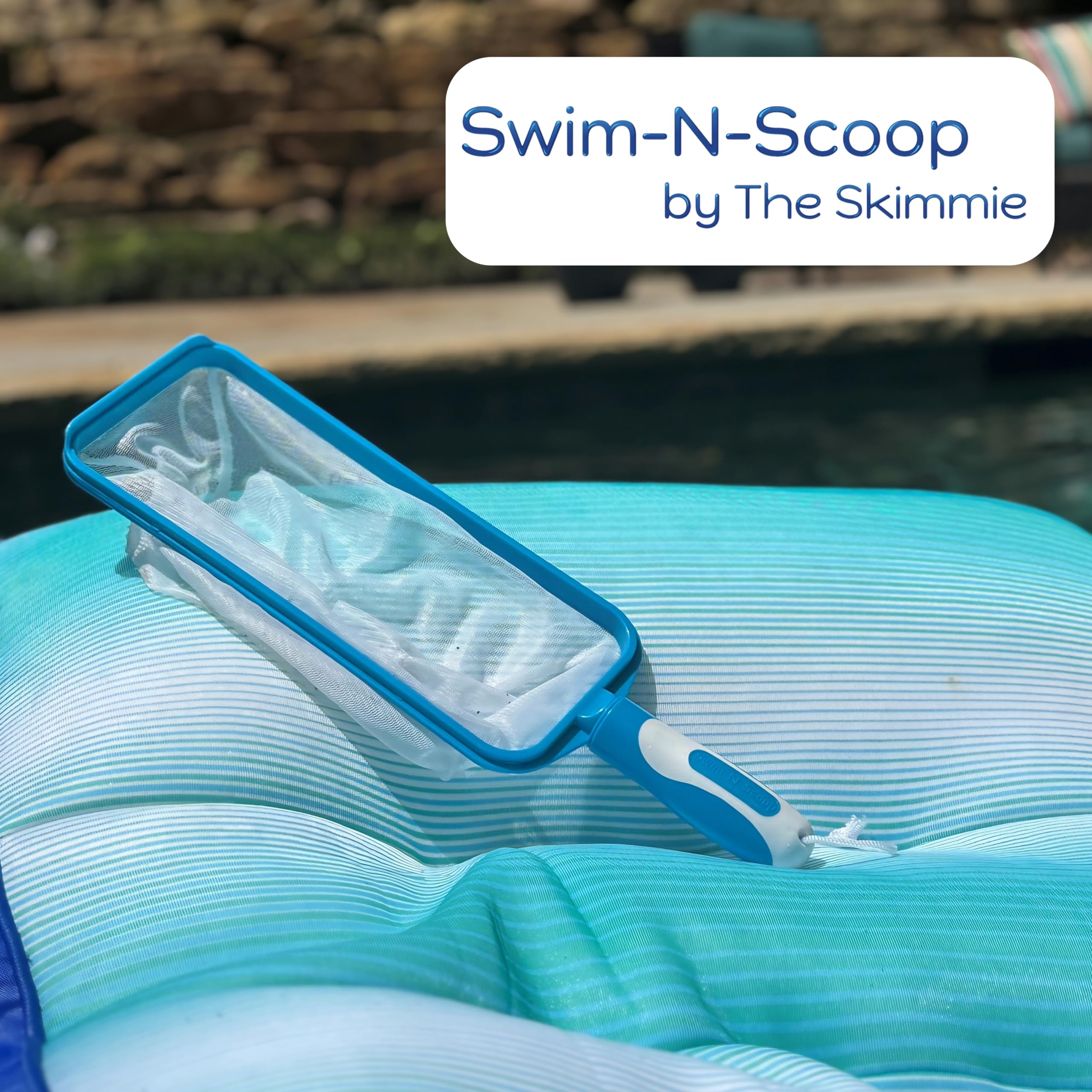 The Skimmie Swim-N-Scoop lightweight ABS plastic for durability