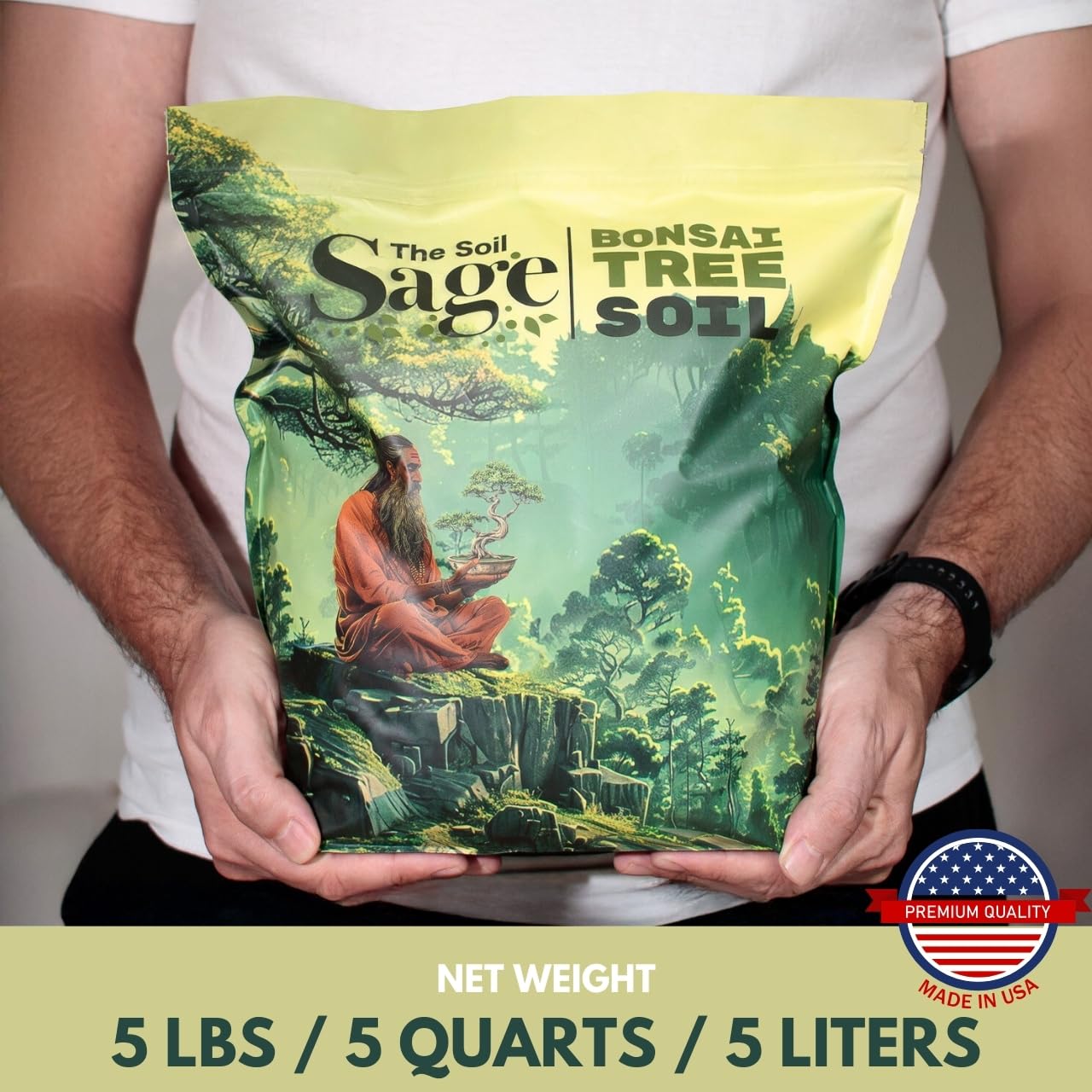 The Soil Sage large bag ready-to-use bonsai soil companion for beginners.