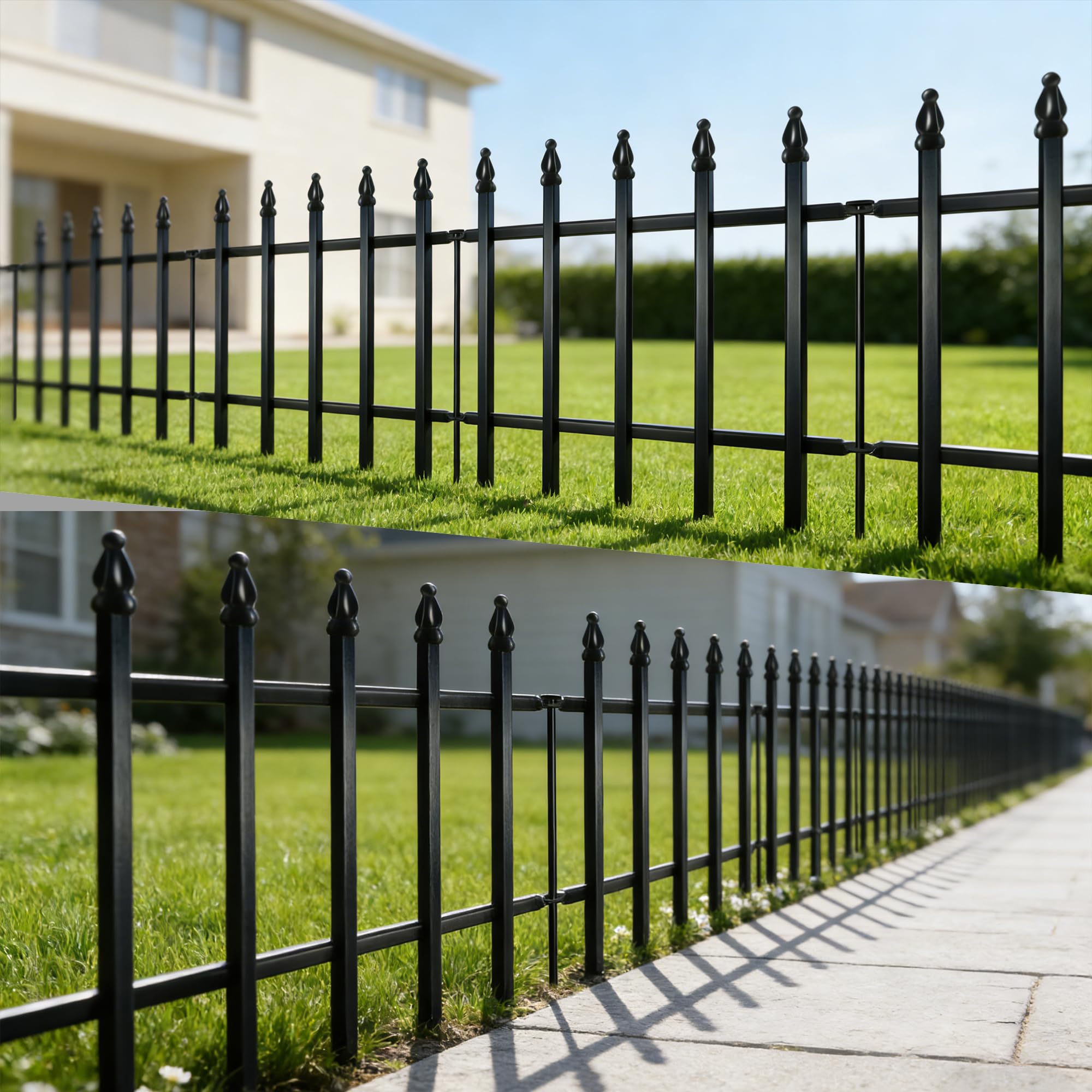 Thealyn easy-installation folding fence installs without tools for quick boundary setup.