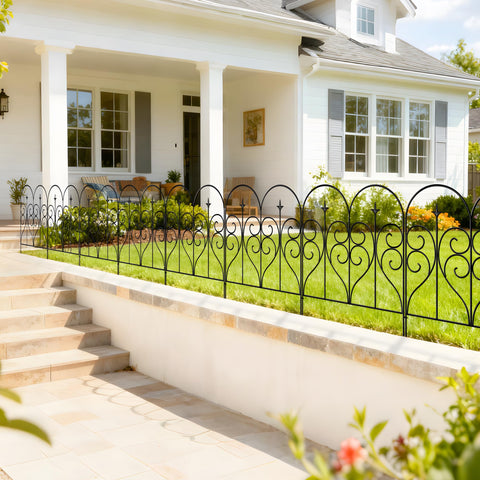 Thealyn flower bed border with elegant separation and color contrast