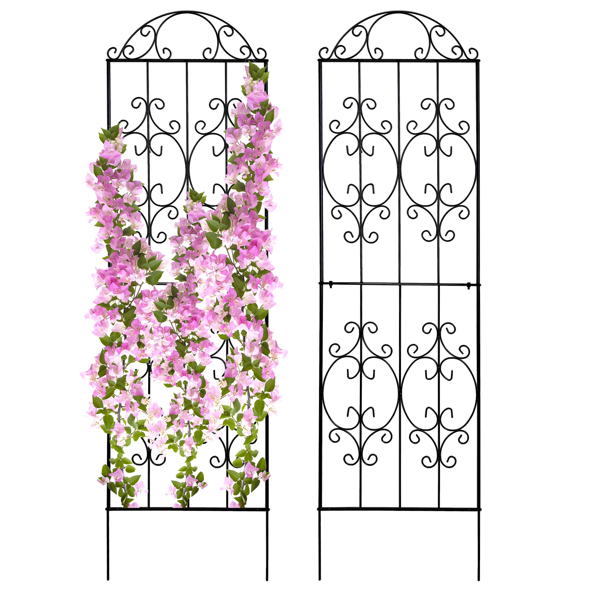 Thealyn Garden Trellis 80in-22in two-pack providing tall, reliable plant support